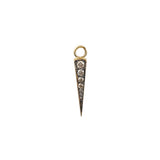 Spike Brown Diamond Dangle Charm
