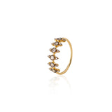 Brown Diamond Crown Ring