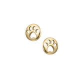 Paw Print Stud Earrings