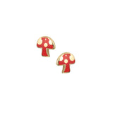 Mushroom Stud Earrings