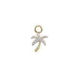 Palm Tree Diamond Dangle Charm