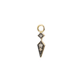 Diamond Arrowhead Brown Diamond Dangle Charm