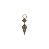 Diamond Kite Brown Diamond Dangle Charm