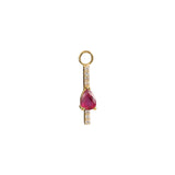 Ruby and Diamond Dangle Charm