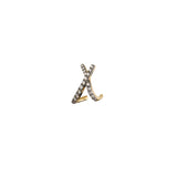 Criss Cross Brown Diamond Earring