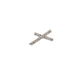 Radiant Cross White Diamond Earring